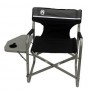 Coleman Aluminum Deck Chair with Table (Black) Coleman Aluminum Deck Chair with Table (Black)