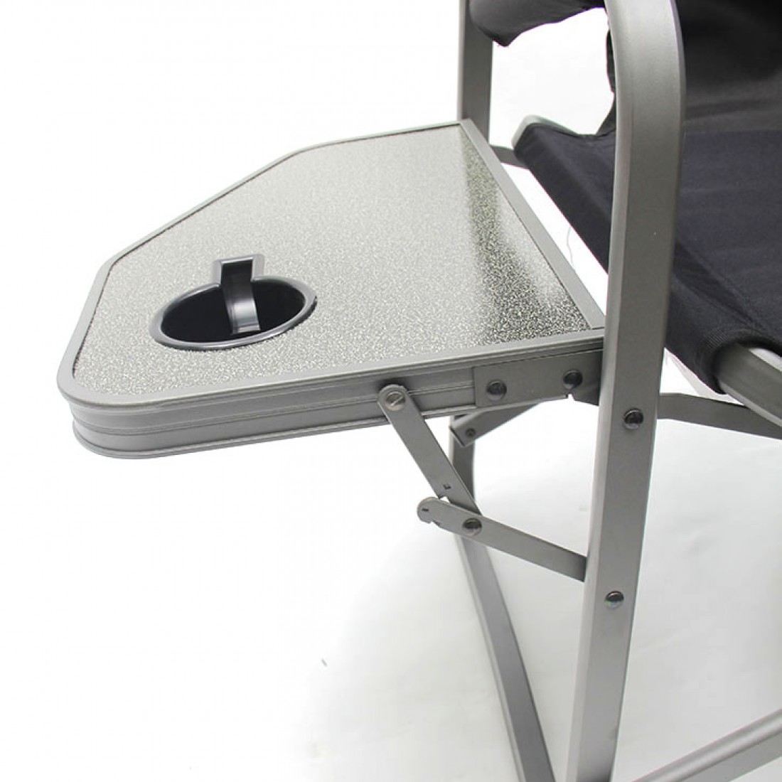 Coleman Aluminum Deck Chair with Table (Black) Coleman Aluminum Deck Chair with Table (Black)