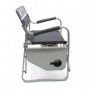 Coleman Aluminum Deck Chair with Table (Black) Coleman Aluminum Deck Chair with Table (Black)