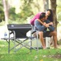 Coleman Aluminum Deck Chair with Table (Black) Coleman Aluminum Deck Chair with Table (Black)