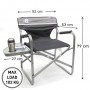 Coleman Aluminum Deck Chair with Table (Black) Coleman Aluminum Deck Chair with Table (Black)