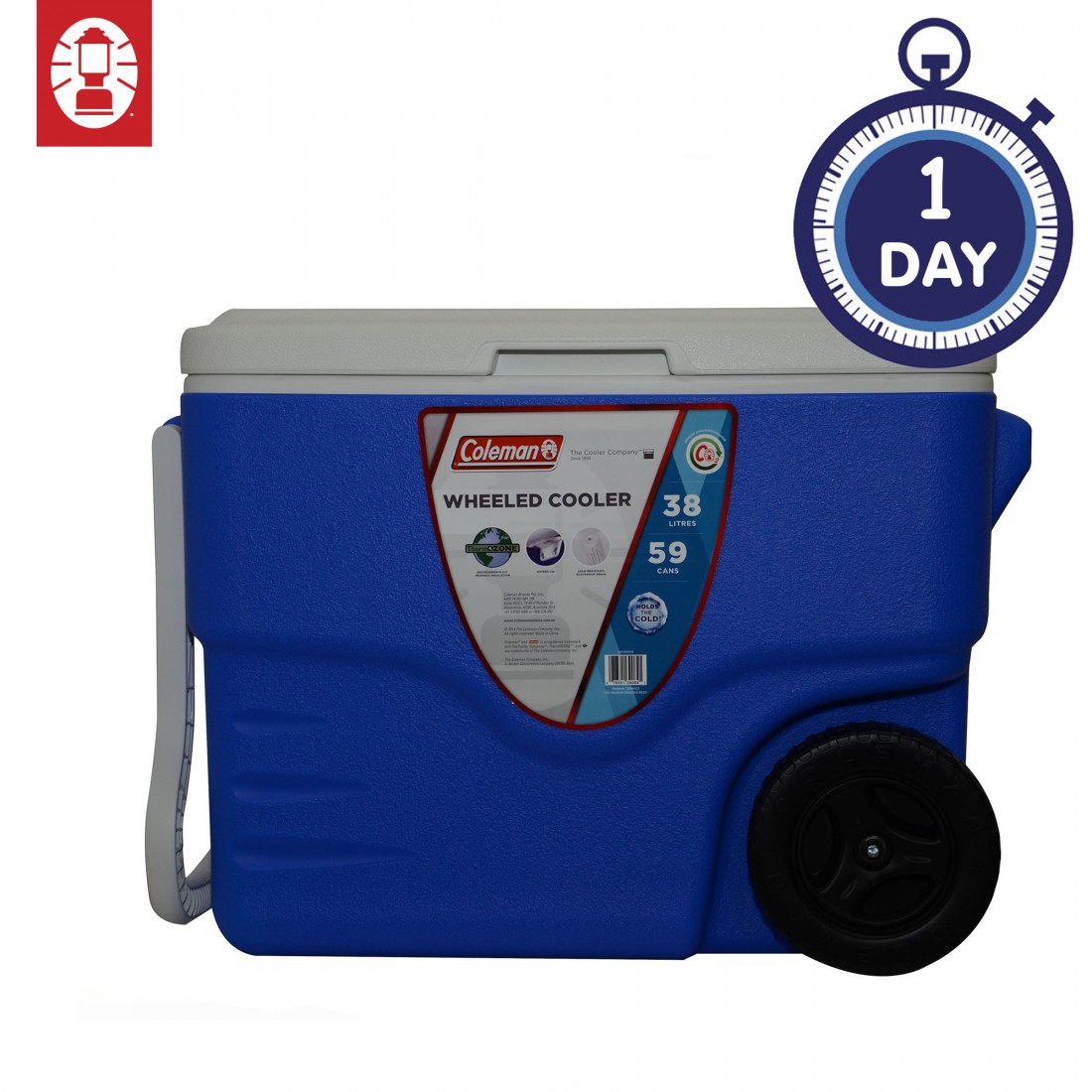 Coleman 40QT/38L Wheeled Cooler Coleman 40QT/38L Wheeled Cooler
