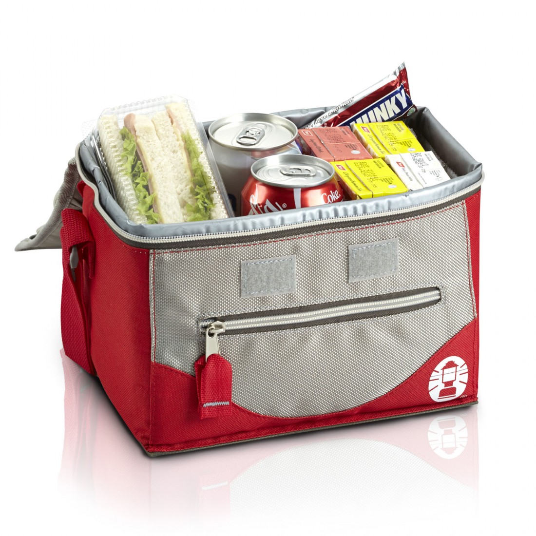 Coleman 4L Collapsible Soft Cooler (Beige/Red) Coleman 4L Collapsible Soft Cooler (Beige/Red)