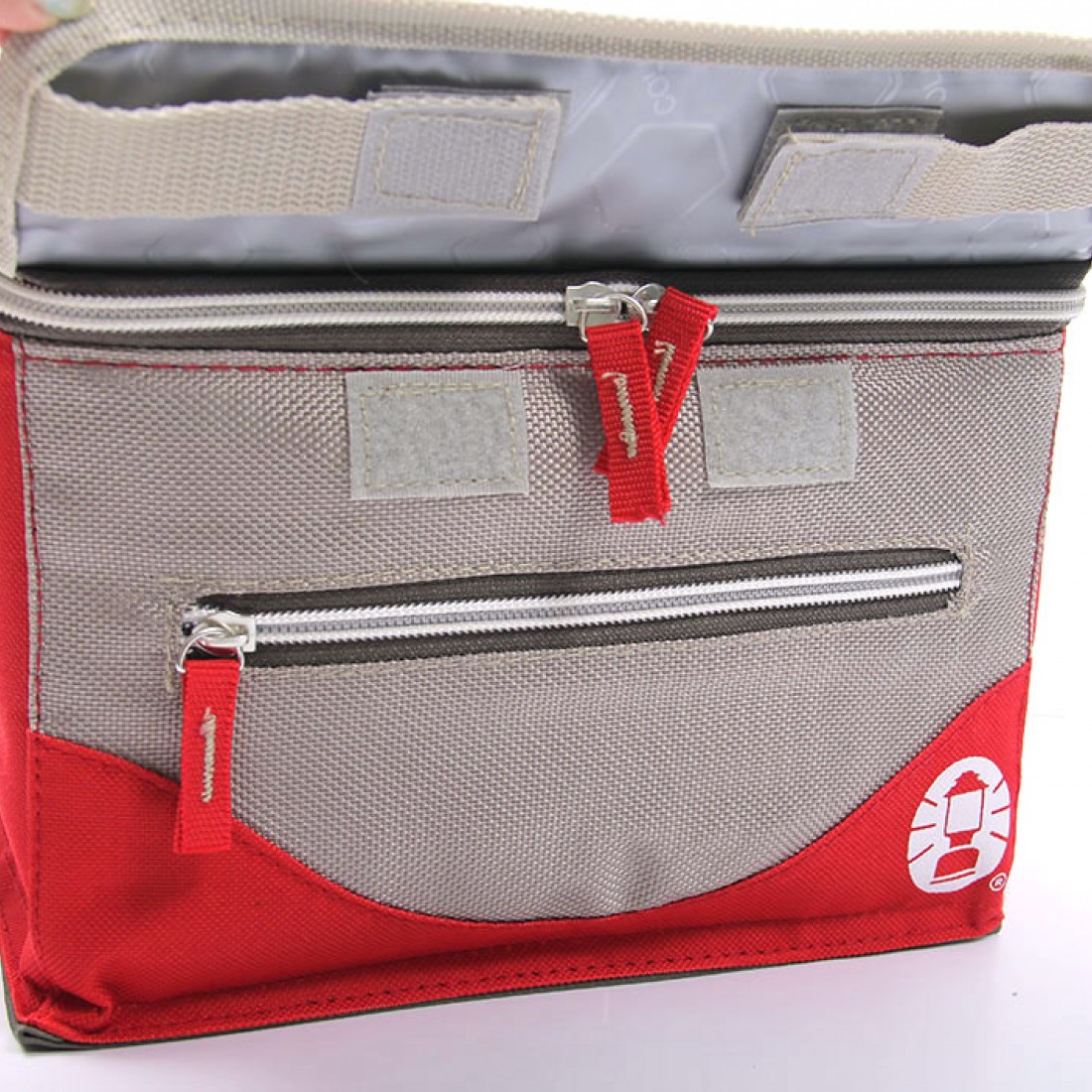 Coleman 4L Collapsible Soft Cooler (Beige/Red) Coleman 4L Collapsible Soft Cooler (Beige/Red)