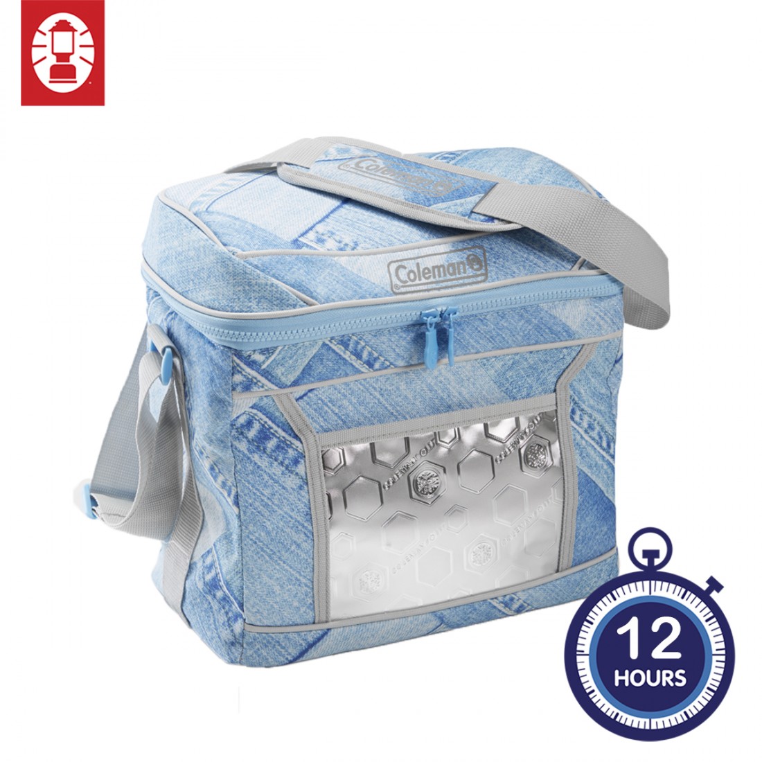 Coleman 12 Hours Denim Soft Cooler - 16 Cans Coleman 12 Hours Denim Soft Cooler - 16 Cans