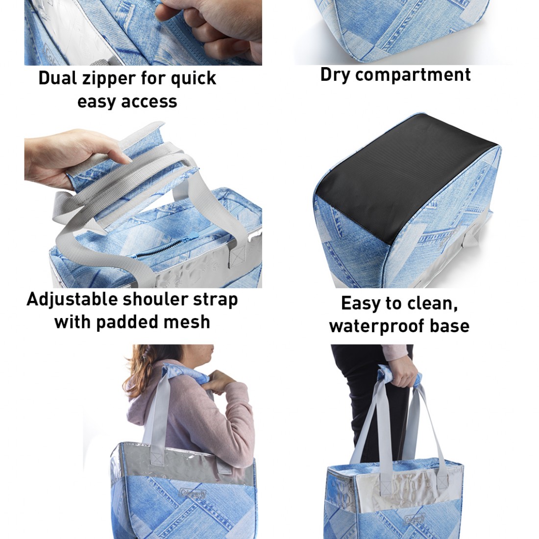 Coleman 12 Hours Denim Soft Cooler - 18 Litre Coleman 12 Hours Denim Soft Cooler - 18 Litre